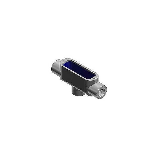 Eaton Conduit Threaded, 1-1/4'' Hub, Threaded, Electrogalvanized Aluminum Acrylic Painted Malleable Iron,  - TB125M
