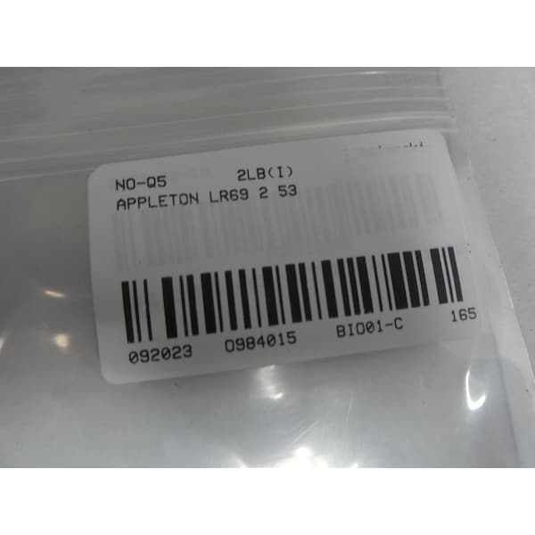 Appleton Electric ALUMINUM LR 2IN CONDUIT OUTLET BODIES AND Box - LR69
