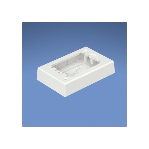 Panduit Single Gang Power Rated 2-Piece Extensio - JBP1EWH