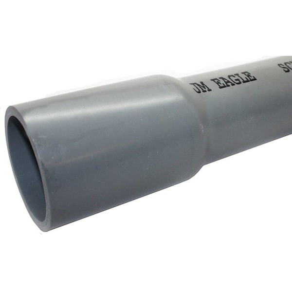 Jm Eagle Rigid Conduit, 3 in, 10 ft L, PVC - 67546