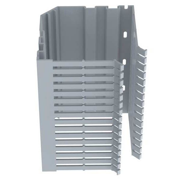 Panduit Wire Duct, Corner Duct, Gray, 5.33W x 4D - CWD4LG6