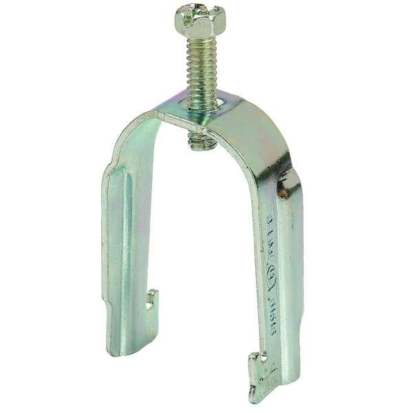 Eaton B-Line Clamp, Conduit; EMT; Strut Use, 1 in, Steel, Galvanized - B1516