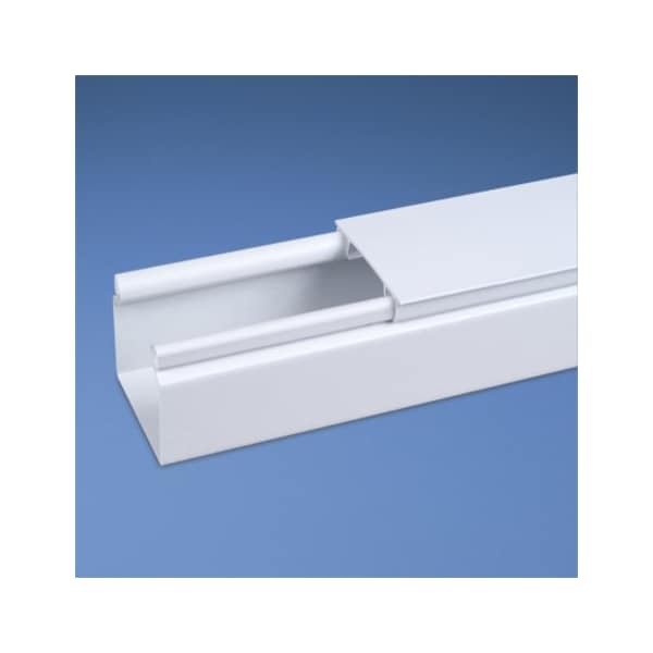 Panduit Wire Duct, Hinging Cover, White, L 6 Ft - HS2X2WH6NM