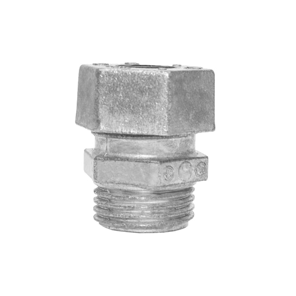 Gampak Conduit Fitting Connector, Screw-in, Steel - 49214