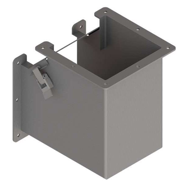 Nvent Hoffman Wireway 90 Degree Elbow, 12 Type, NEMA 12 Rating, Steel, Painted - F66LE9B