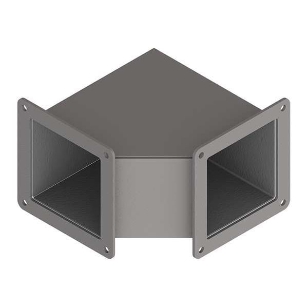 Nvent Hoffman Wireway 90 Degree Elbow, 12 Type, NEMA 12 Rating, Steel, Painted - F44WE90
