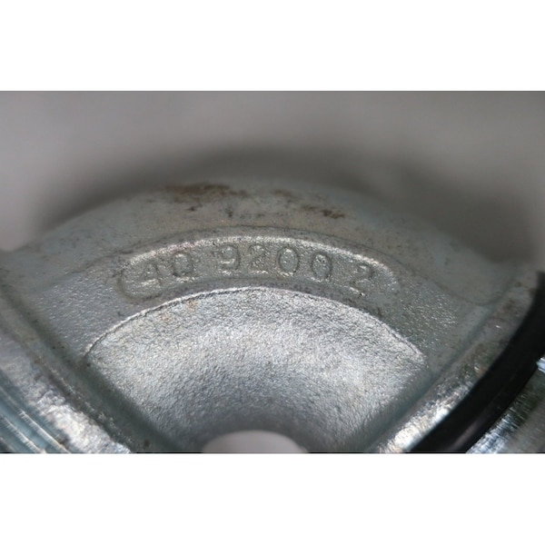 O-Z/Gedney Conduit Fitting Connector, Liquid-Tight, Zinc Plated - 4Q-9200L