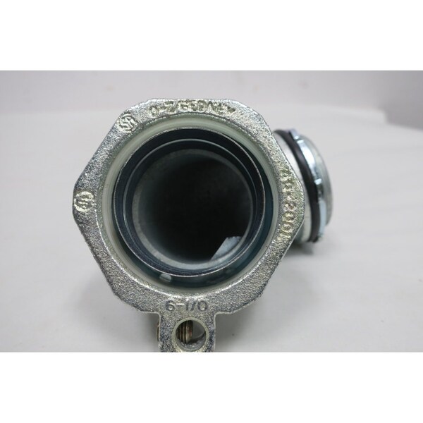O-Z/Gedney Conduit Fitting Connector, Liquid-Tight, Zinc Plated - 4Q-9200L