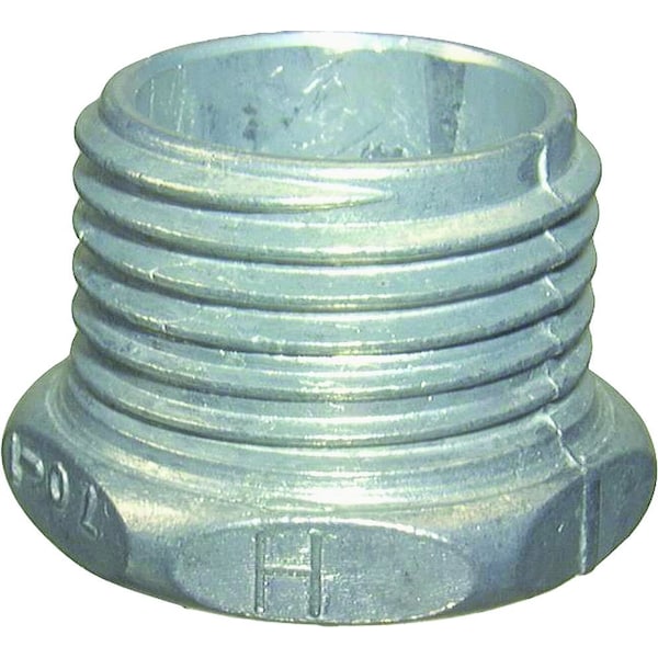 Halex EMT Nipple, 1 in, Threaded, Die Cast Zinc, Plain - 90703
