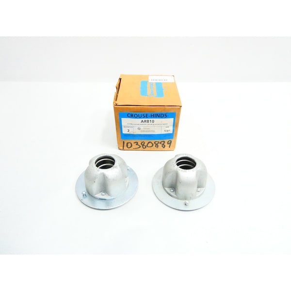 Crouse Hinds BOX OF 2 FLEXIBLE FIXTURE HANGERS FOR GRF/VXF OUTLET BOXES 1/2IN CONDUIT FITTING, 2PK - ARB10