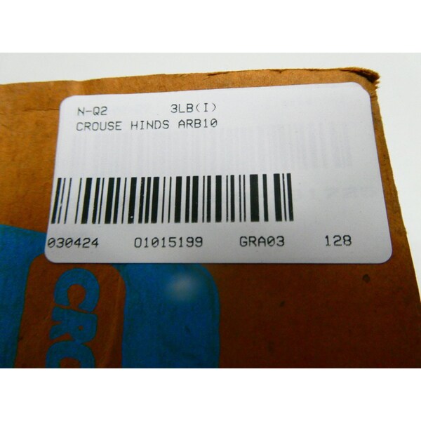 Crouse Hinds BOX OF 2 FLEXIBLE FIXTURE HANGERS FOR GRF/VXF OUTLET BOXES 1/2IN CONDUIT FITTING, 2PK - ARB10