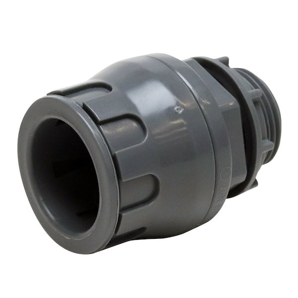 Apollo Conduit Fitting Connector, Push-On, Stainless Steel, Zinc Plated - ELMA34