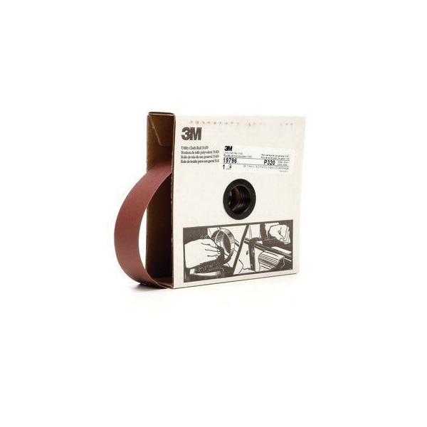 Rollo de tela de utilidad 3M 314D, 1-1/2 pulg. x 20 yd, P320 J-weight - 7000118517