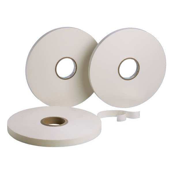 Panduit Foam Tape, Acrylic, 1/32"x1"x72yd, Wh, 1rl - P32W2A2-100-72