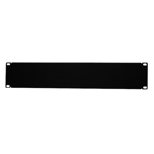 Quest Manufacturing Blank Filler Panel, 2U, 3.50in H x 19in , Black - BP19-02