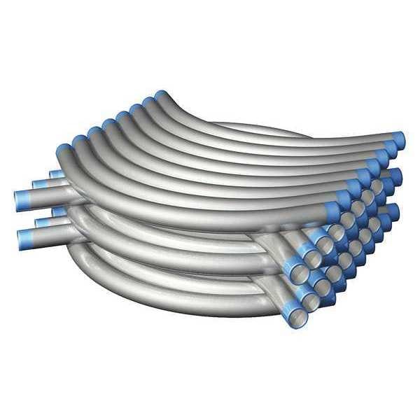 Calconduit Conduit Fitting 90 Deg Elbow, 3 in, Steel, Galvanized, Silver - 876871