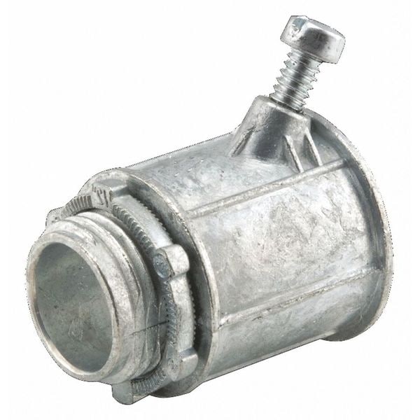 Raco Conduit Fitting Grounding Connector, 1/2 in, Set Screw, Die Cast Zinc - 2632