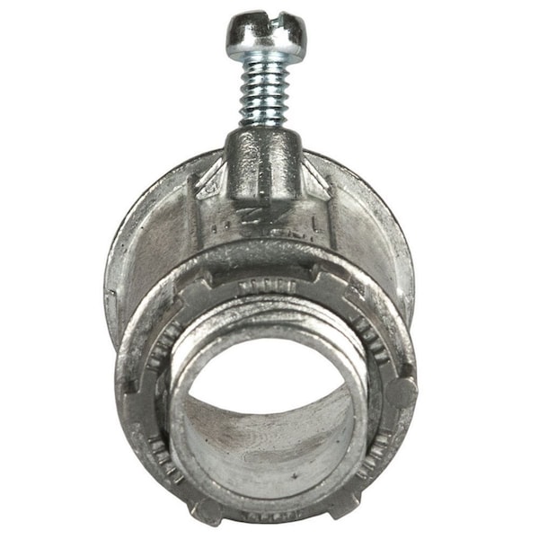 Raco Conduit Fitting Grounding Connector, 1/2 in, Set Screw, Die Cast Zinc - 2632