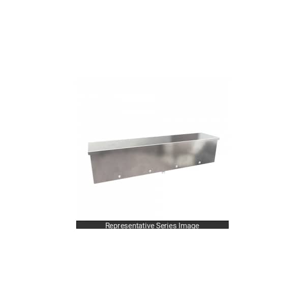 Hammond Type 3R Wiring Trough, 4x4x48, Steel/Galv - C3RWT448G