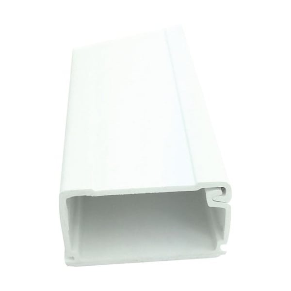 W Box Raceway, DW2 Series, 1/2 in W, 3/4 in H, 6 ft L, White - 0E-75DW2
