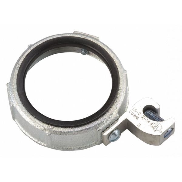 Raco Conduit Fitting Bushing, 4 in, Threaded, Iron, Zinc Plated - 1296