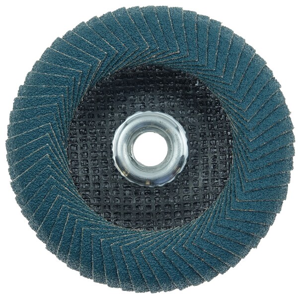 Weiler 4-1/2 Tiger Angled (Radial) Zirc Flap Disc 40Z 5/8-11 Nut - 51303