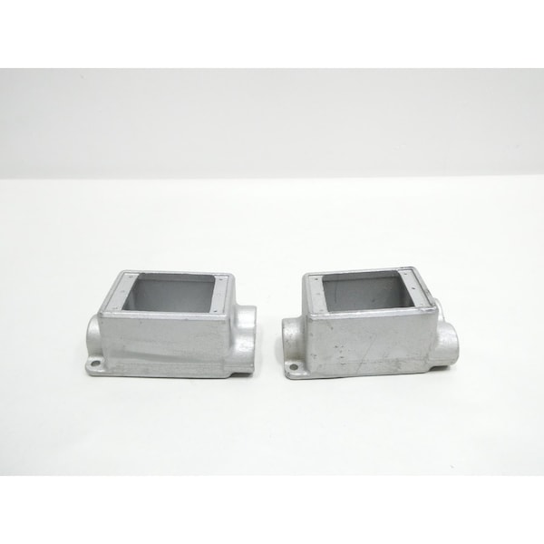 Crouse Hinds CROUSE HINDS FDCC1 CONDULET BOX OF 2 SINGLE GANG IRON 1/2IN CONDUIT OUTLET BODIES AND BOX - FDCC1
