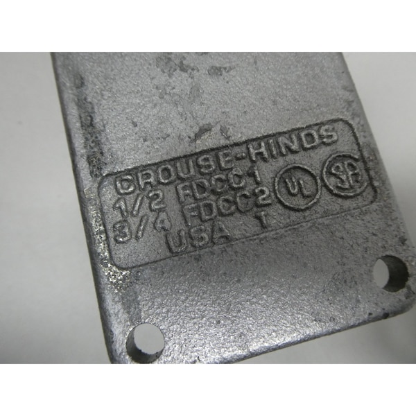 Crouse Hinds CROUSE HINDS FDCC1 CONDULET BOX OF 2 SINGLE GANG IRON 1/2IN CONDUIT OUTLET BODIES AND BOX - FDCC1