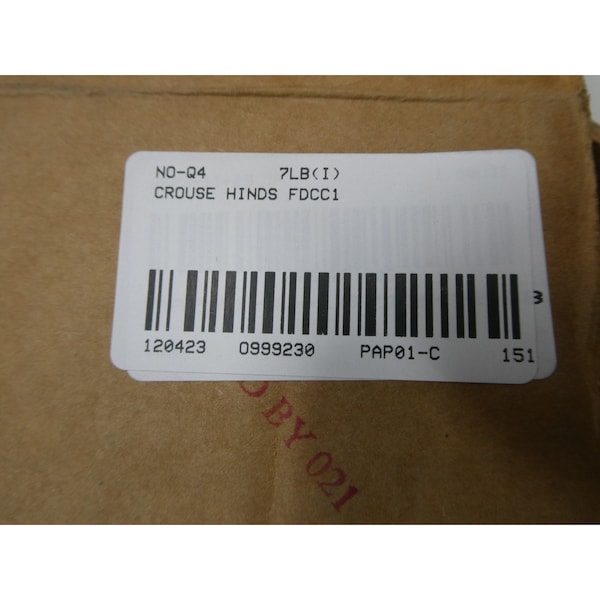 Crouse Hinds CROUSE HINDS FDCC1 CONDULET BOX OF 2 SINGLE GANG IRON 1/2IN CONDUIT OUTLET BODIES AND BOX - FDCC1