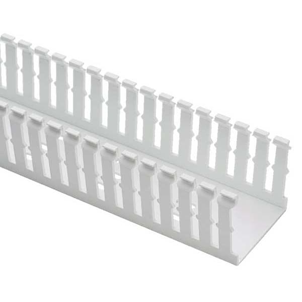 Panduit Wire Duct, Narrow Slot, White, 3.25 W x 5 D - F3X5WH6