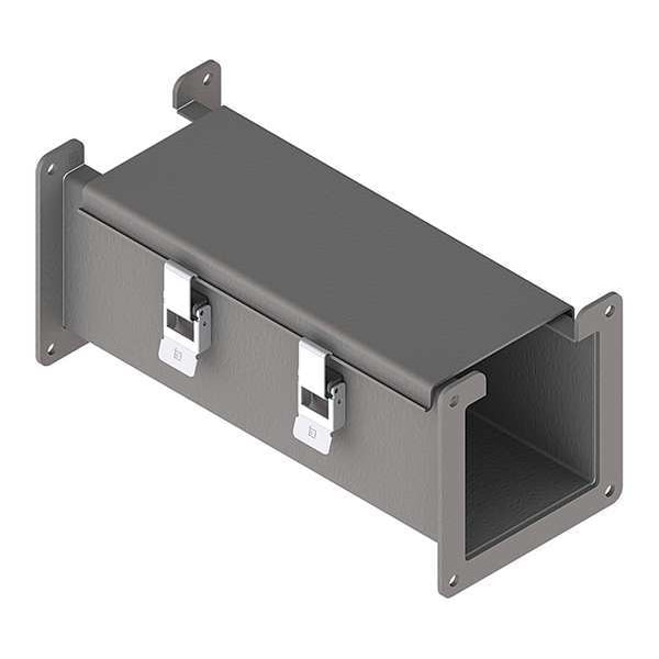 Nvent Hoffman Straight Section Wireway, 12 Rating, Steel, Powder Coated - F44L12