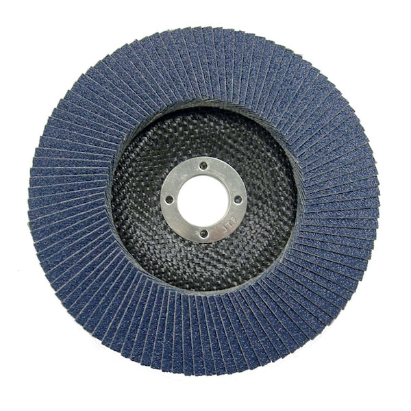 Disco abrasivo de láminas con forma cónica (TY29), 80Z, 7/8", de Weiler de 6" - 50651