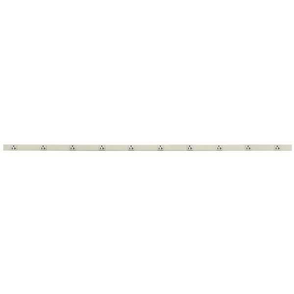 Hubbell Wiring Device-Kellems Prewired Raceway, 12 Outlets, Steel - HBL24GB606IV