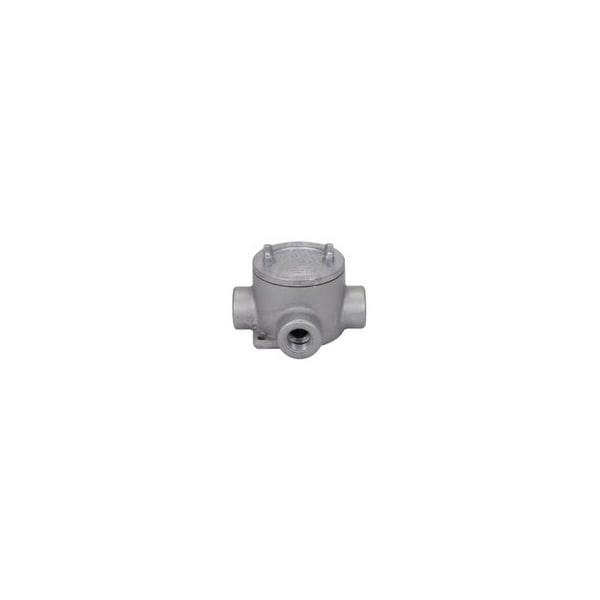 Crouse-Hinds Condulets and Unilets, 4-Gang 3/4'' Threaded Hub, 3'' Cover Opening, Threaded Cover, Electrogalvani - EABX26