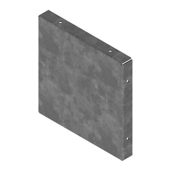 Nvent Hoffman Wireway Closure Plate, 1 Type, NEMA 1 Rating, Steel, Galvanized - F1212GCPNKGV