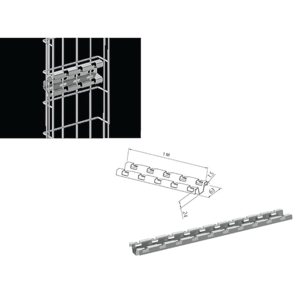Kable Kontrol Vertical Slotted Tray Holder - KK-PRO-EZ