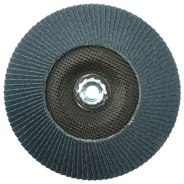Weiler 7" Disco de Aletas Abrasivas Tiger Paw, Plano (TY27), 60Z, 5/8"-11 UNC - 51142