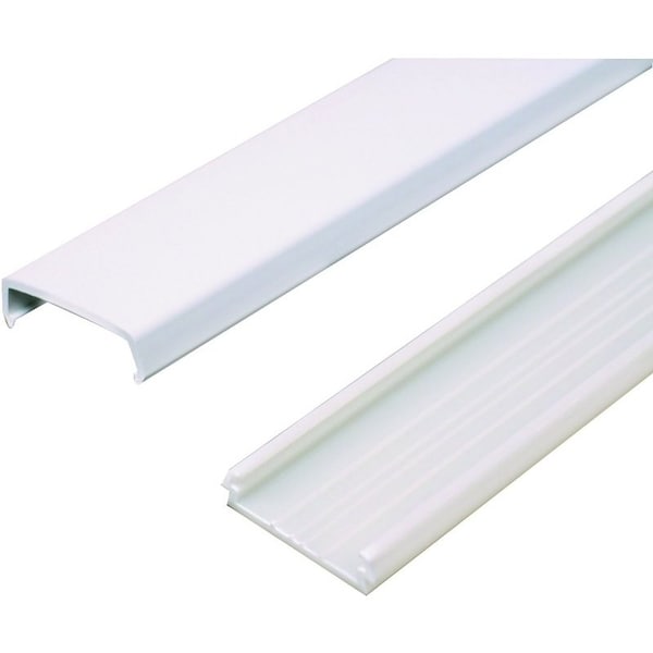 Legrand Raceway, 1 Channel, 1-5/16 in W, 7/16 in H, 5 ft L, White - NMW1