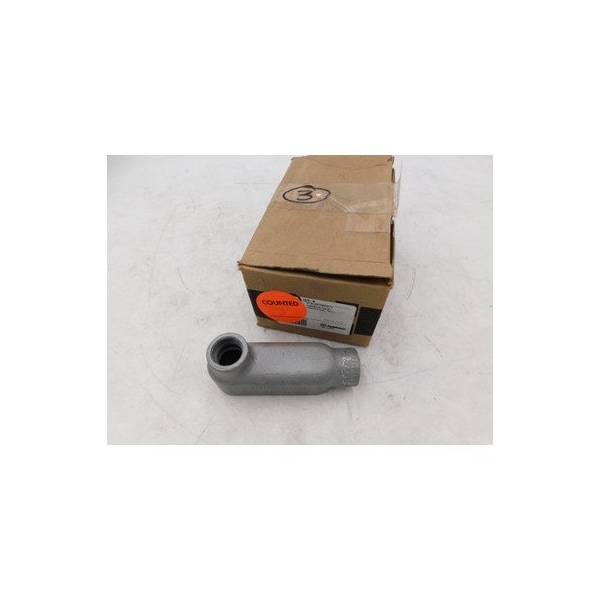 Appleton Electric Conduit Bodies Conduit Body, 5PK, 3/4'' Hub, Zinc Electroplated/Chromate/Epoxy Powder Coated, Malle - LB75-M