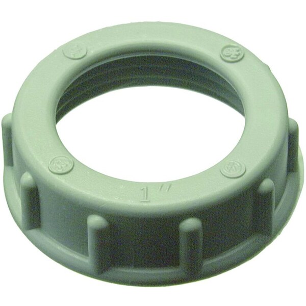 Halex IMC/Rigid Bushing, 1/2 in, Threaded, Steel, PVC Coated, Red - 27521
