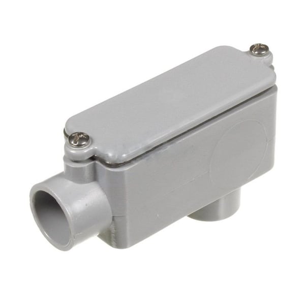 American Imaginations 1-in. Plastic Modern LB Access Fitting Grey - AI-36557