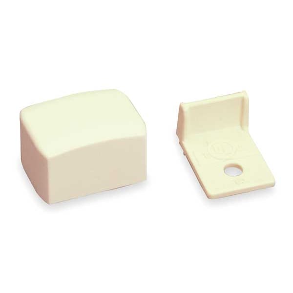 Legrand Blank End Fitting, PN03 Series, 1 Channel, 0.812 in W, 0.5 in H, 0.687 in L, Ivory - PN03F20V