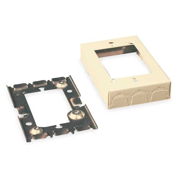 Legrand Flush Type Box Extension Adapter, 500, 700 Series, 2 Channel, 2.87 in W, 0.937 in H, 4.62 in L - V5751