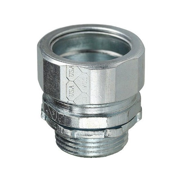 Dottie Conduit Fitting Connector, 1 in, Threadless, Steel, Zinc Plated - NT100