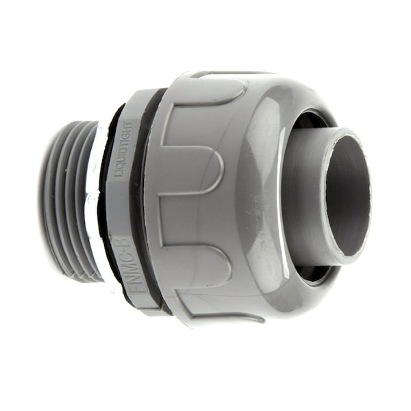Dottie Conduit Fitting Connector, 1-1/2 in, Threaded, PVC, Zinc Plated, Gray - NLT125
