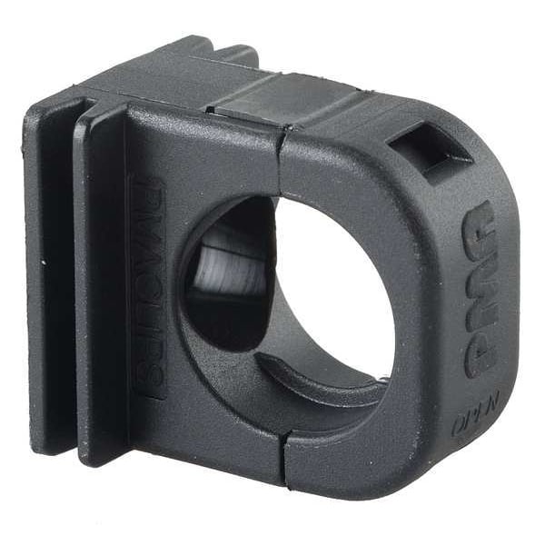Energy Chain Tubing Support, 0.390in, Black, Polyamides - I-BFH-07-0