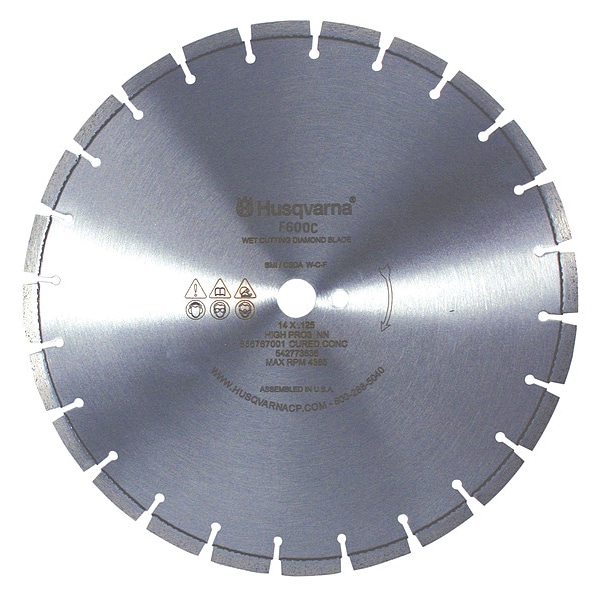 Husqvarna Diamond Saw Blade, Masonry, 14 in. Dia. - F620C-14