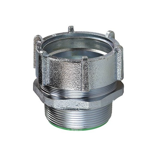 Dottie Conduit Fitting Connector, 3-1/2 in, Threadless, Steel, Zinc Plated - NT350I
