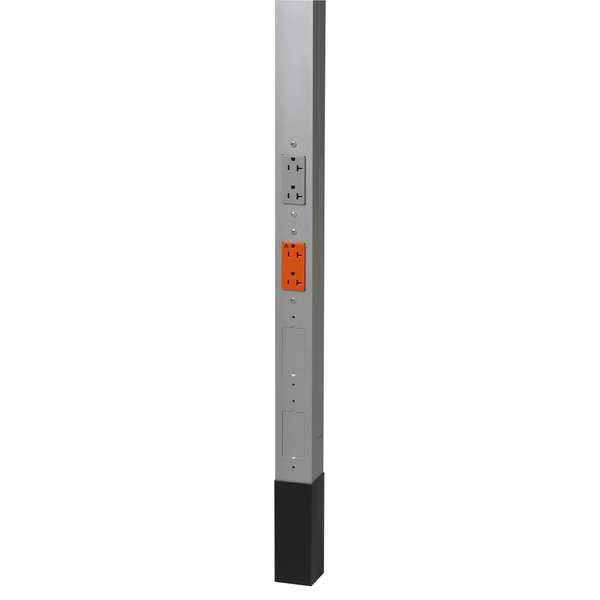Hubbell Wiring Device-Kellems Alum Service Pole, Gray, 10 ft. 2"L, 2.13"W - HBLPP10IGA