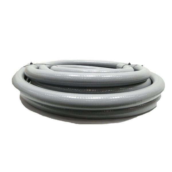 Alflex Liquid-Tight Flex Metal Conduit, 1-1/2 in Trade Size, Gray - H150000501